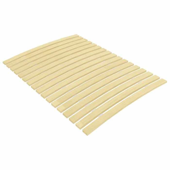 Latte de rechange pour sommier - UU - 17 lattes - 90x200 cm - Bois de peuplier massif - Épaisseur 12 mm - Pliable