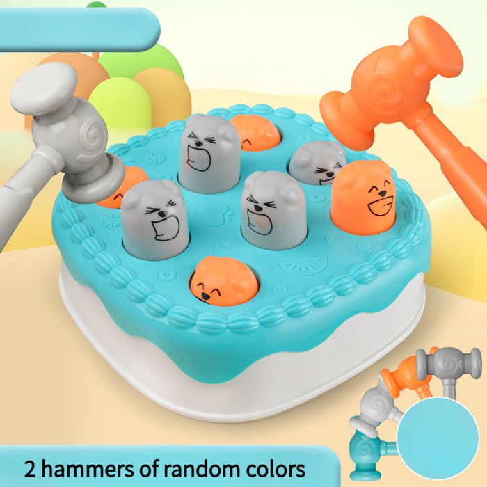 Jeu De Taupe Marteleur Avec Marteau – Grande Taille, Rotation 360° – Pour Enfants Dès 18 Mois – Développe Coordination Et Réflexes