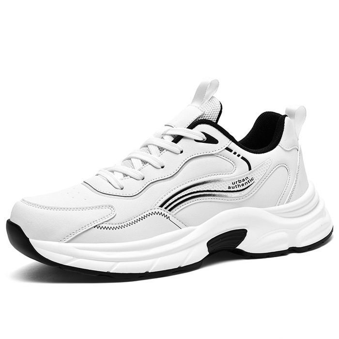 INSFITY Baskets Homme Respirant Sneakers Légères Confortables Antidérapant - Blanc