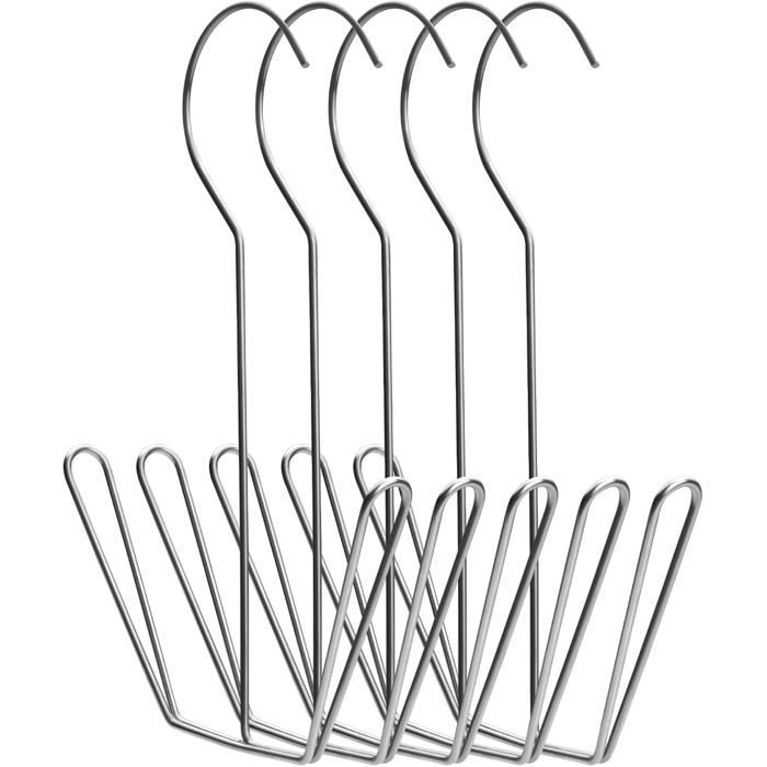 5 Pcs Crochets Pour Suspendre Chaussures Cintres À Chaussuress Séchoir À Chaussures En Acier Inoxydable Multifonctionnel Pou[BI252]