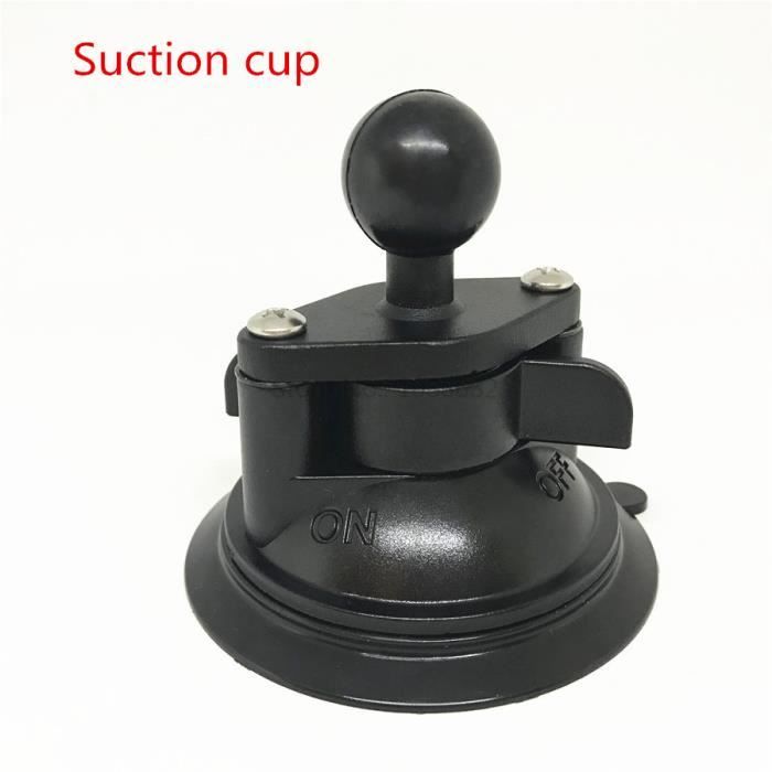 Support Voiture Double Ventouse Avec Boule 2,5 Cm - Compatible RAM, Fixation Solide Pour GPS/Phone - 12