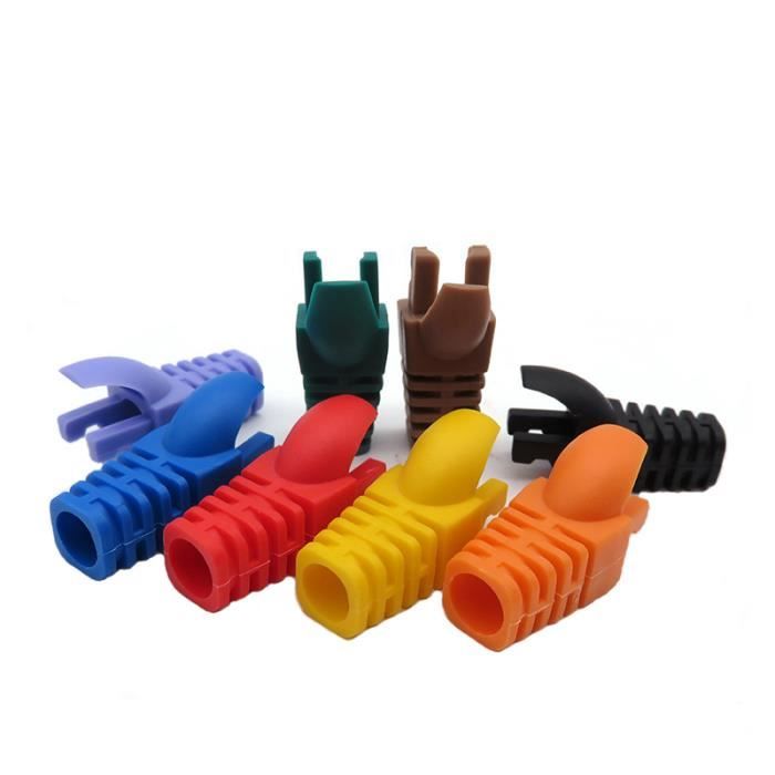 RJ45 Cat6 Connexion Terminaux Bouchons Vert Couverture pour Réseau