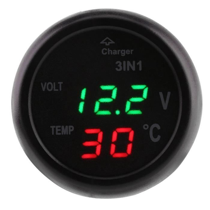 LeDivil-12V Moto Instrument LED Affichage Numérique Horloge