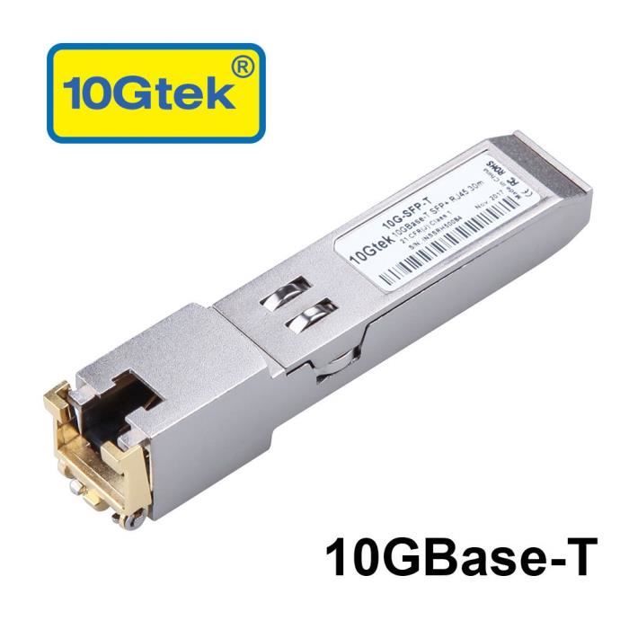 Switch Rj45 QINIYEK Module SFP Vers RJ45, U00e9metteur Ru00e9cepteur Mini Gbic 10Gbase T SFP Compatible Avec Cisco SFP 10G T S, Meraki, Ubiquiti UniFi UF RJ45 10G, Fortinet, TP Link TL SM5310 Switch Rj45 QINIYEK Module SFP Vers RJ45, U00e9metteur Ru00e9cepteur Mini Gbic 10Gbase T SFP Compatible Avec Cisco SFP 10G T S, Meraki, Ubiquiti UniFi UF RJ45 10G, Fortinet, TP Link TL SM5310