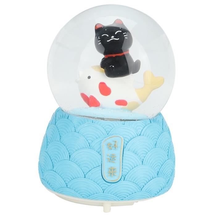 Boule De Cristal A Musique Chat Poisson De Dessin Anime Decoration De Maison Cadeau D Anniversaire Koa Cdiscount Jeux Jouets