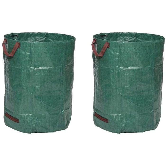 3 Sacs De Jardin Ultra-robustes 500L En PP - Étanches, Avec Poignées, Réutilisables