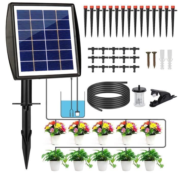 Kit d'arrosage automatique solaire pour jardin - KIT COMPLET D'ARROSAGE Kit d'arrosage automatique solaire pour jardin - KIT COMPLET D'ARROSAGE