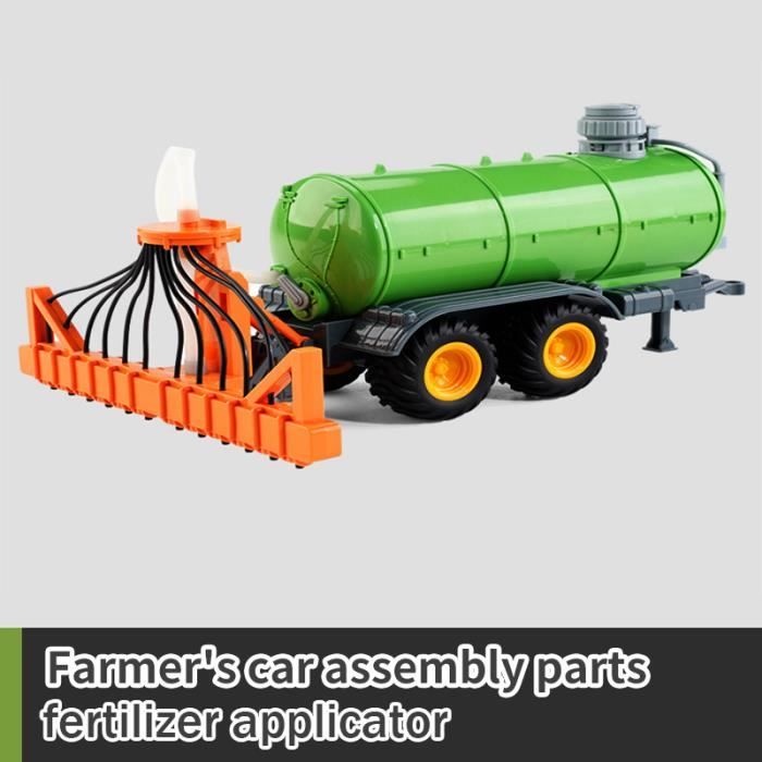 Toyland Tracteur et remorque 37 cm Rouges avec lumières et Son - Jouets de Ferme pour Enfants (Tracteur et remorque à balles