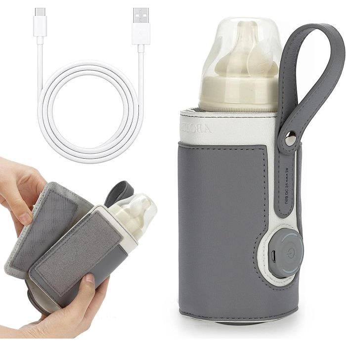 Chauffe-biberon de voyage Chauffe-biberon portable Chauffe-biberon Pochette  isolante de charge USB avec