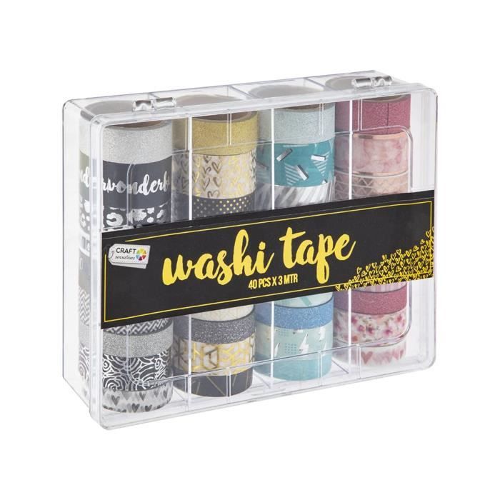 Sourcemall Ruban Notes Adhésives Multicolores - Lot De 4 Rouleaux 5.1cm X 7.9m