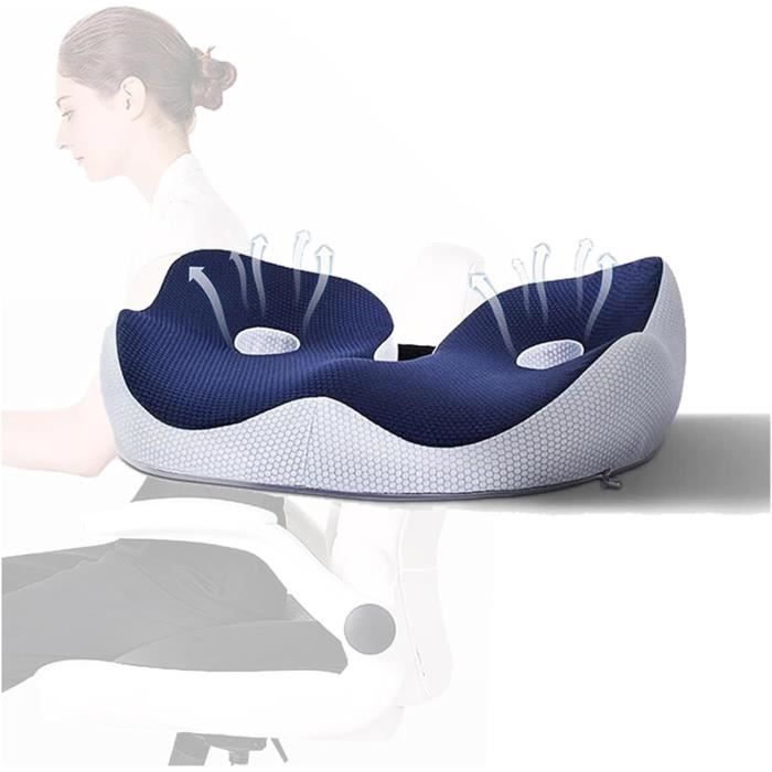Coussin Compensé Pour Couple En Mousse Mémoire De Forme - Oreiller Ergonomique Soutien Lombaire, 49x40x23 Cm - 4