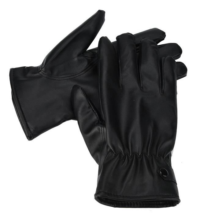 Mode homme chaud Cachemire cuir Homme Gants d hiver de conduite