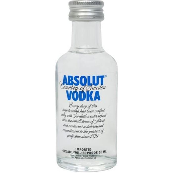 ▷ Mini bouteilles ABSOLUT vodka au meilleur prix