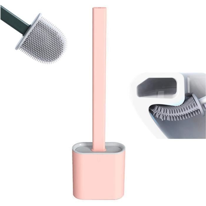 brosse wc tpr brosses de toilette revolutionnaire en silicone avec support a sechage rapide brosse de toilette pour salle de bain cdiscount bricolage