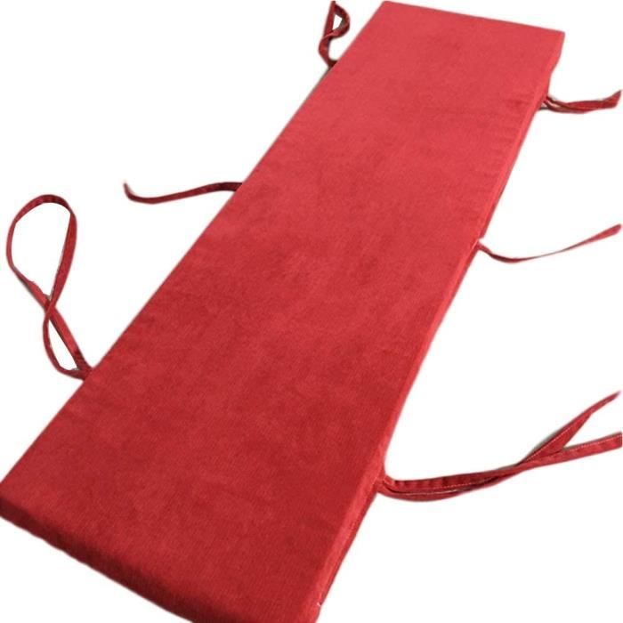 Coussin De Banc Jardin 190x55cm - Épaisseur 8cm - Housse Polyester - Antidérapant - Intérieur/Extérieur