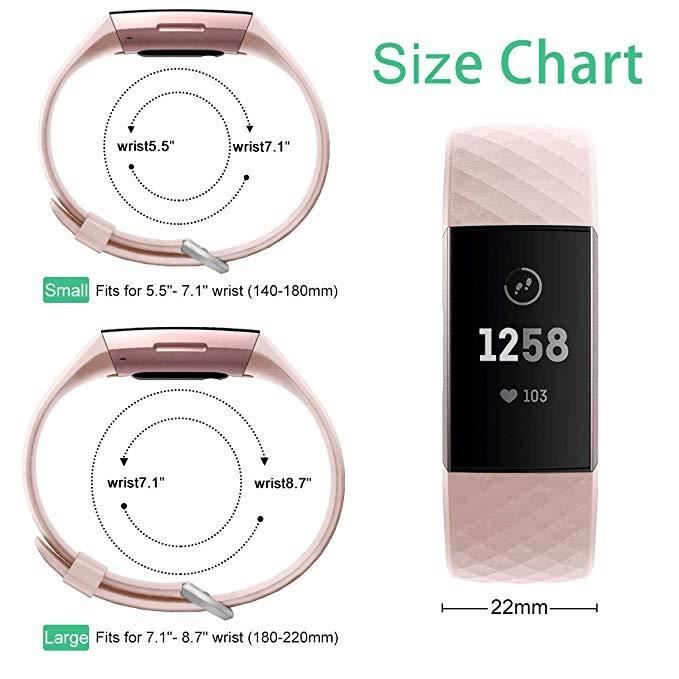 Bracelet connect pour Fitbit Charge 3 4 12 couleurs sport