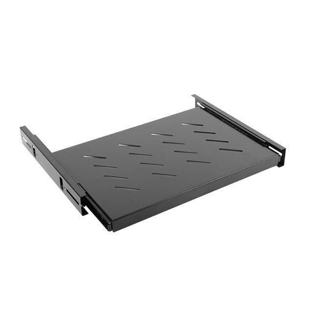 Étagère coulissante - LANBERG - AK-1006-B - Noir - 1U - Charge jusquà 18 kg