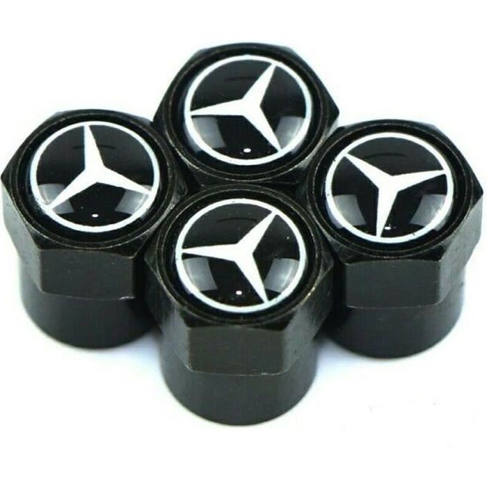 Bouchon de valve logo Mercedes ( Noir )