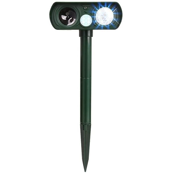 Répulsif à Ultrasons Pour Chats - Solaire, Détecteur De Mouvement, étanche - Pour Protéger Jardin, Terrasse, Potager
