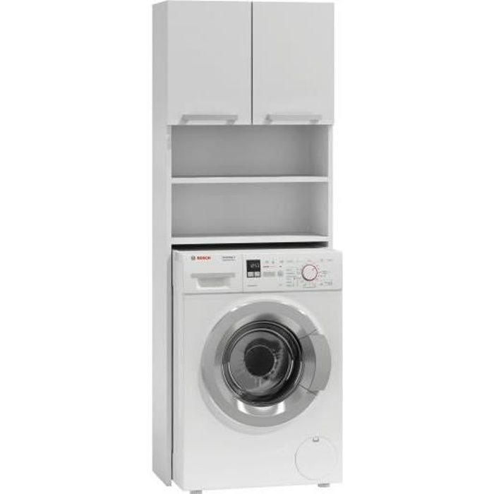Meuble rangement machine à laver L63cm VISCONTI pas cher 