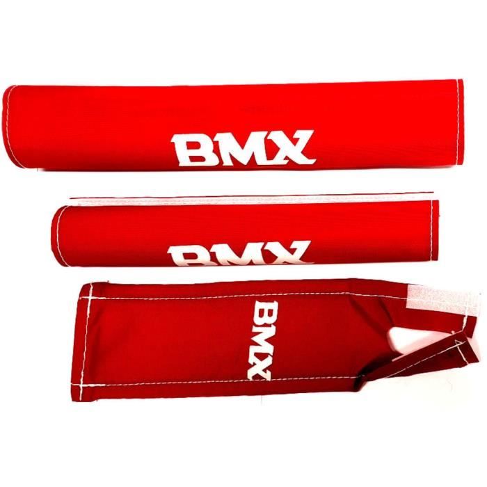 HZB coussinets BMX junior mousse rouge 3-pièces