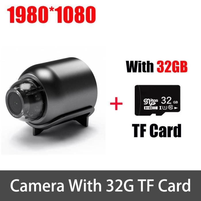 Caméra Espion WiFi Mini 1080P - Vision Nocturne, Détection De Mouvement, Batterie Longue Durée - Pour Maison, Bébé, Bureau