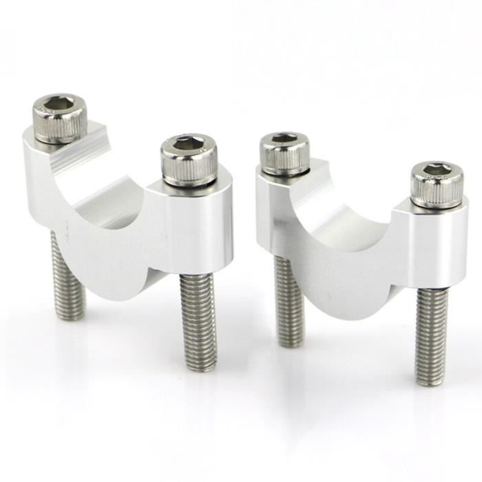 Guidon Riser Montage Pince 22 Mm - Paire De Rehausseurs Pour ATV Quad Moto 50cc à 250cc - Aluminium Robuste