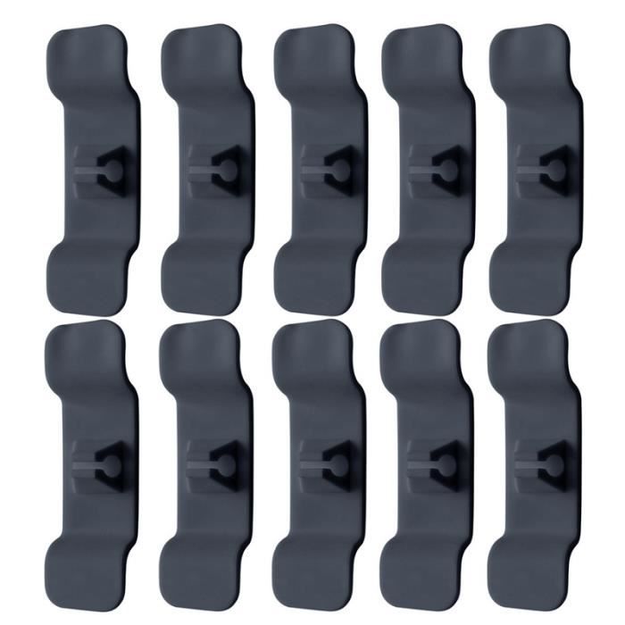 Crochets Muraux Adhésifs En Silicone - Lot De 4/10/20 Pièces, Pour Rangement Câbles Et Objets