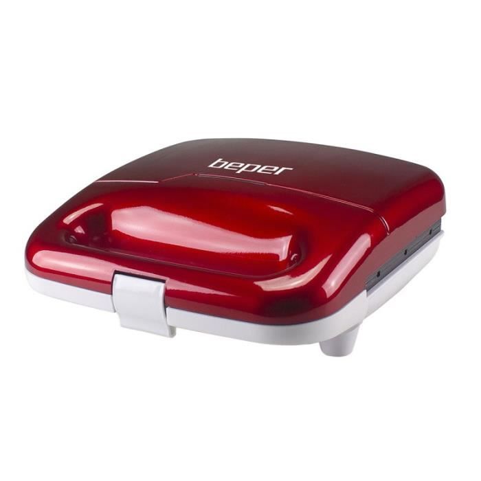 Gaufrier à tige 850w, rouge Rouge