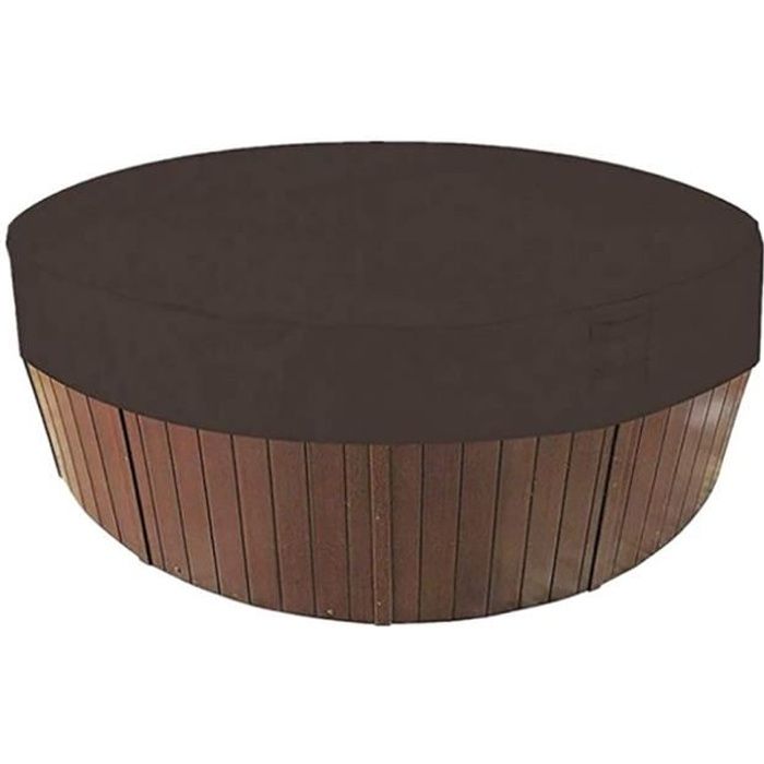 Couverture Ronde pour Spa étanche à 100% UV et Couverture de Spa Ronde résistante aux intempéries (200*30cm)005