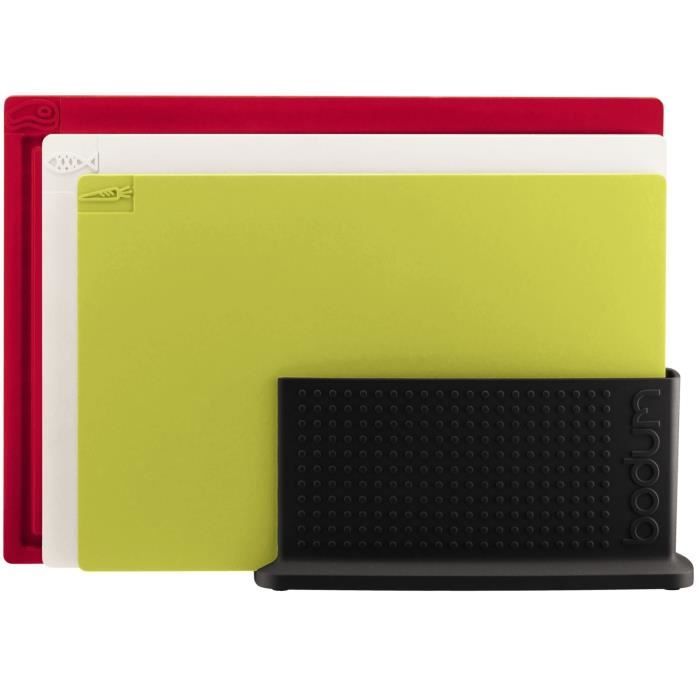Planche à découper avec support BODUM Bistro Set Coloris assortis