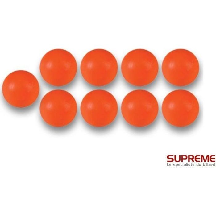 Balles de Baby Foot en Plastique Orange Longoni Lot de 10 16g 33.5mm Cdiscount Jeux
