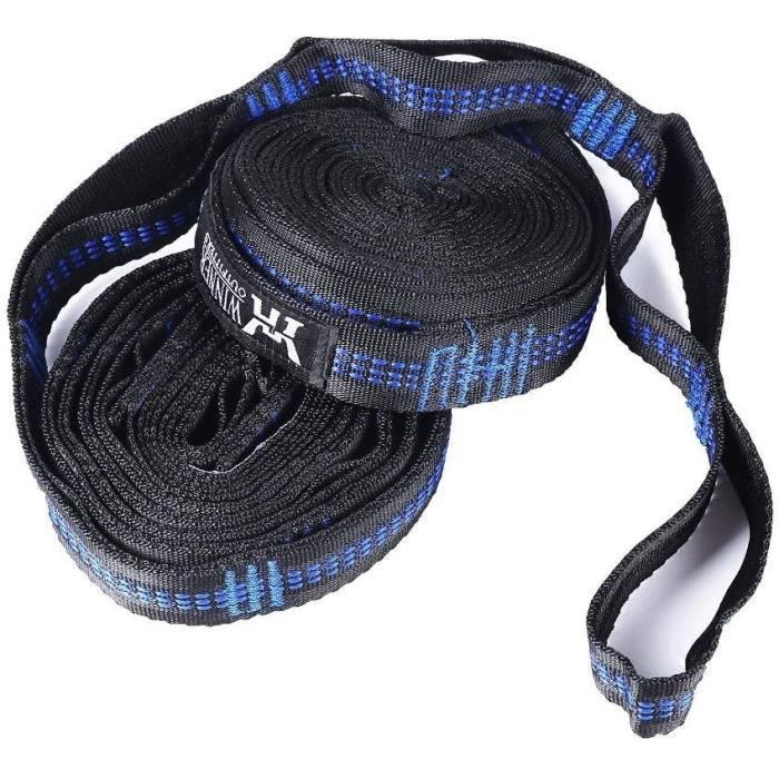 Hamac de voyage en nylon pour randonnée et camping avec filet vert - 1