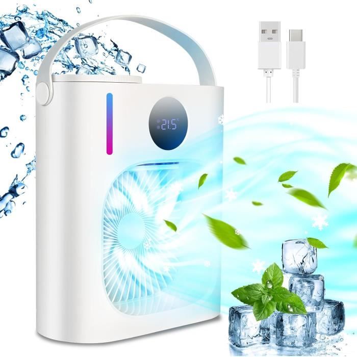 Climatiseur Mobile Rechargeable Par Usb 3 En 1 Aérateur D'Air Portable Climatiseur Mobile Rechargeable Par Usb 3 En 1 Aérateur D'Air Portable