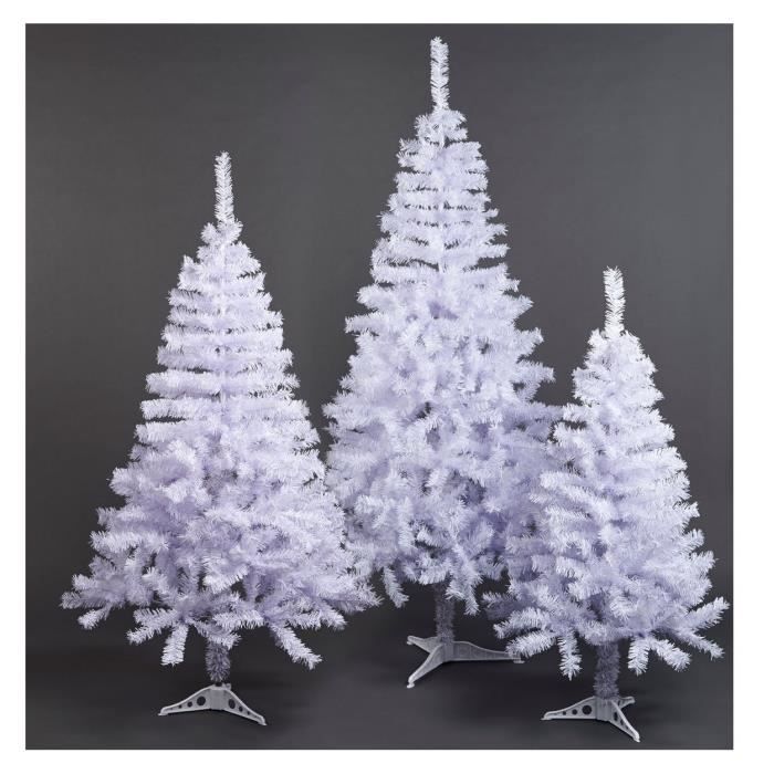 Sapin de Noël Canadien 300 branches Blanc 150 cm Cdiscount Maison