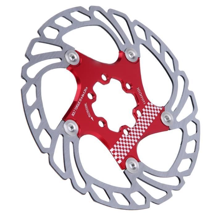 Disque De Frein Flottant VTT 203mm - 6 Trous, Couleur Rouge, Marque AIR BIKE (AB-15-T10)