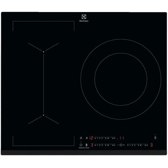 Electrolux Liv633 Plaque De Cuisson Induction 3 Zones 7350 W L 59 X P 52 Cm Revetement Verre Noir Cdiscount Electromenager