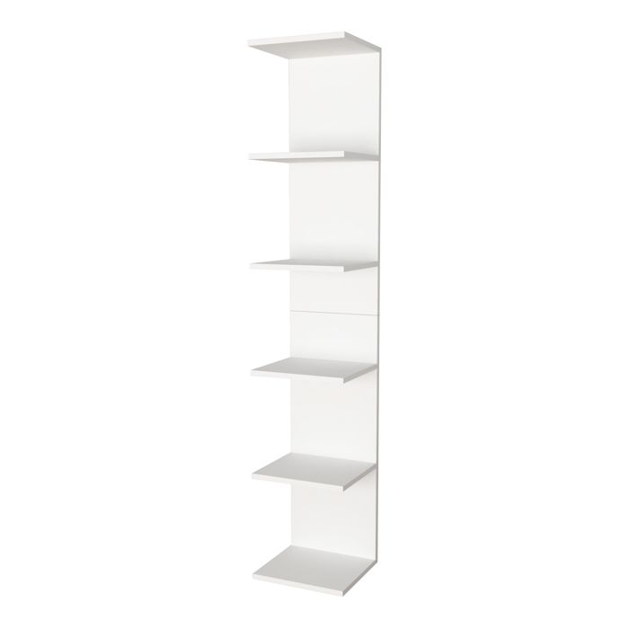 Étagère murale Surahammar à 6 niveaux 180 x 35 x 32 cm blanc
