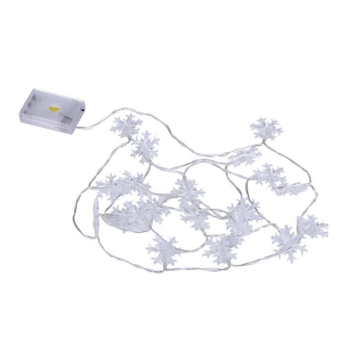 Guirlande De Noël Lumineuse 4 Mètres - 80 LED Blanc Chaud, Branches Réglables - Pour Intérieur Et Extérieur (IP44)