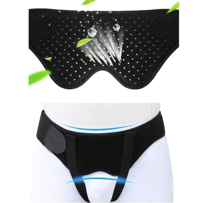 FUNNING treillis de ceinture pour hernie Hernie Ceinture Hommes Femmes Hernie Inguinale Soutien Truss Compression Fixation San FA00
