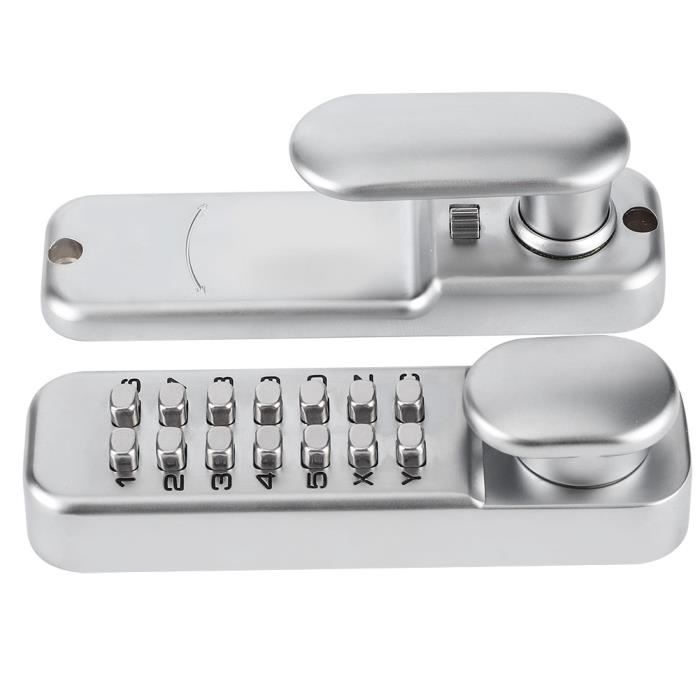 Lot de 2 cadenas à combinaison à 4 chiffres réinitialisables avec clés, serrure combinée pour école, casier de gym, casier d'employé, rangement de