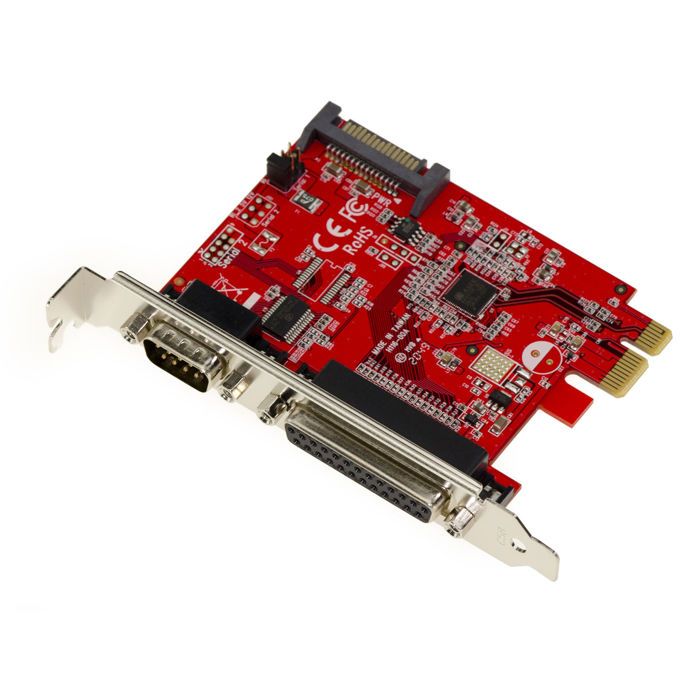 Carte Contrôleur PCIe RS232 2 Ports COM UART DB9 Alimentés 5V 12V - Chipset Oxford OXPCIe952 - Idéal POS Et PC Bureau