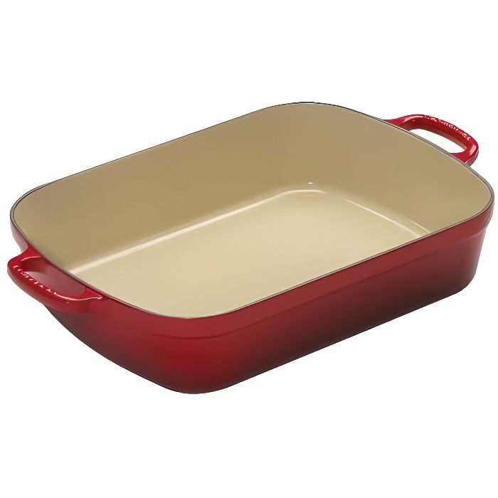 Plat à gratin - LE CREUSET - Rectangulaire - Rouge - Résistant - Facile à nettoyer