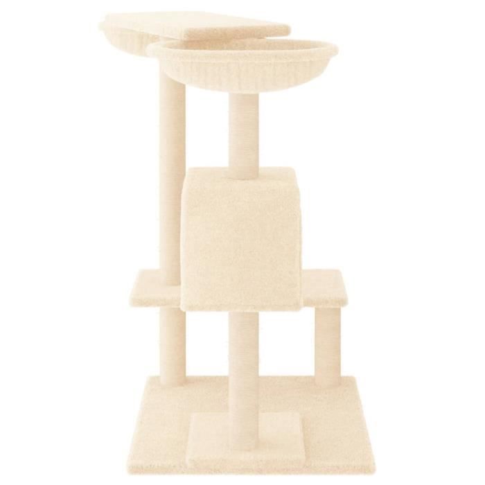 Comparer les prix de Arbre à chat - MOTHINESSTO - YY00766 - Crème - Bois d'ingénierie - 82 cm de hauteur