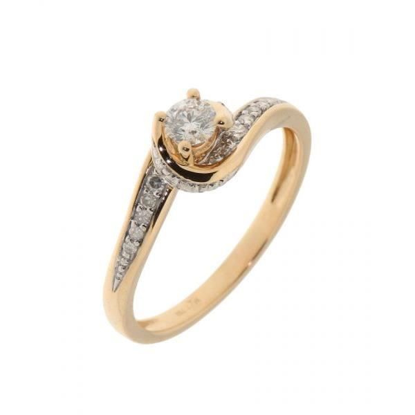Bague Or Jaune Diamant Blanc Achat Vente Alliance Solitaire