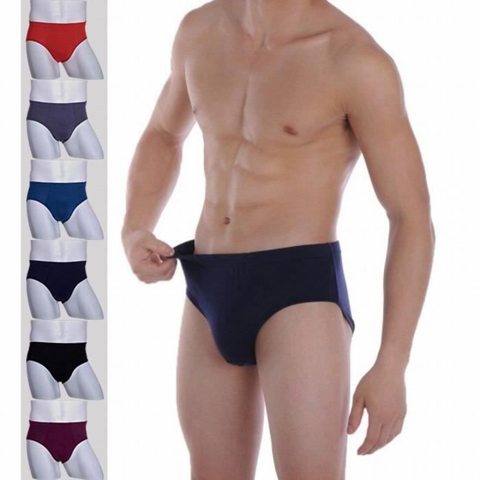 Lot de 10 sexy slip homme fibre de bambou sous... Achat / Vente Lot