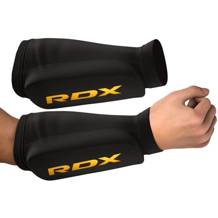 RDX - Protection Avant Bras Manchon Protège - Boxe Taekwondo MMA - Carbon Fiber Extra Light Rembourrage - Noir
