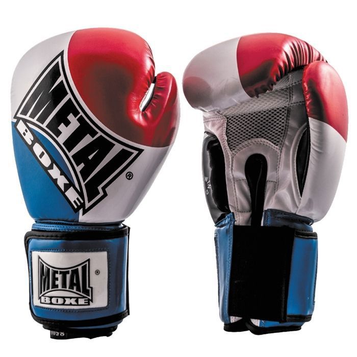 METALBOXE - Gant compet bleu blanc rouge Metal Boxe - (blanc - 10 OZ)