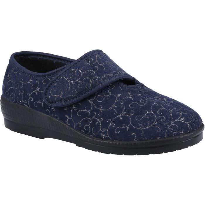 Chaussons GERALDINE pour Femme GBS Coupe Extra Large Motifs