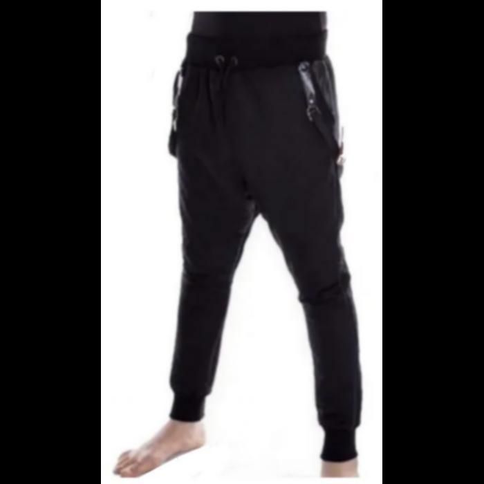 Jogging simili cuir homme best sale